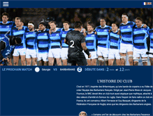 Tablet Screenshot of barbarianrugbyclub.com